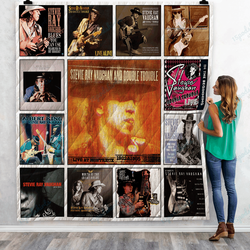 Stevie Ray Vaughan Live Albums Quilt Blanket For Fans and Home Decor