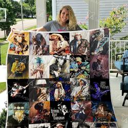 Stevie Ray Vaughan Quilt Blanket 0770 and Home Decor