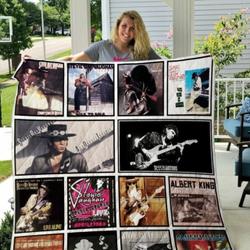 Stevie Ray Vaughan Quilt Blanket and Home Decor