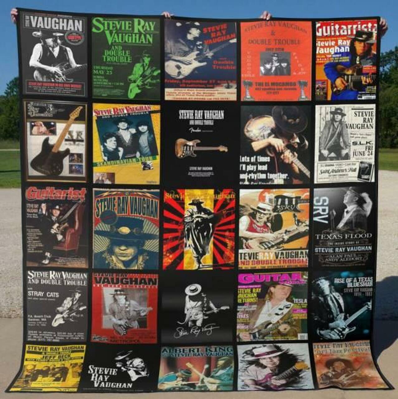 Stevie Ray Vaughan Quilt Blanket Hvt290518 Quilt and Home Decor
