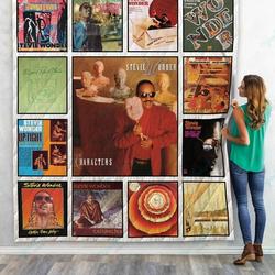 Stevie Wonder Albums Quilt Blanket 01 and Home Decor