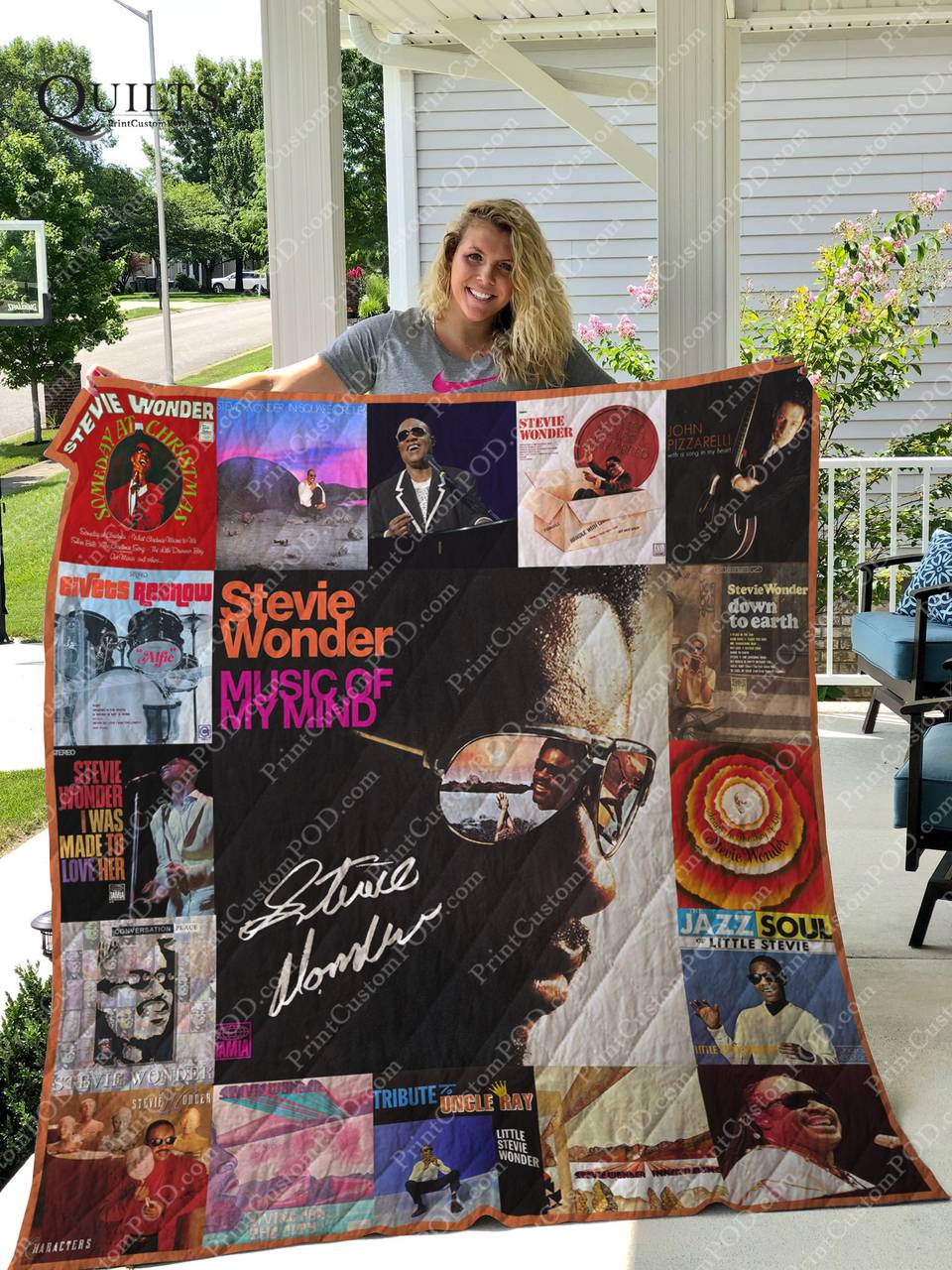 Stevie Wonder Albums Quilt Blanket For Fans Ver 17 and Home Decor