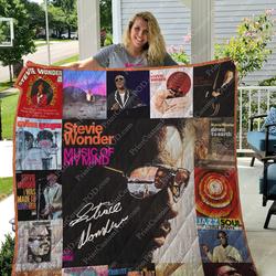 Stevie Wonder Albums Quilt Blanket For Fans Ver 17 and Home Decor