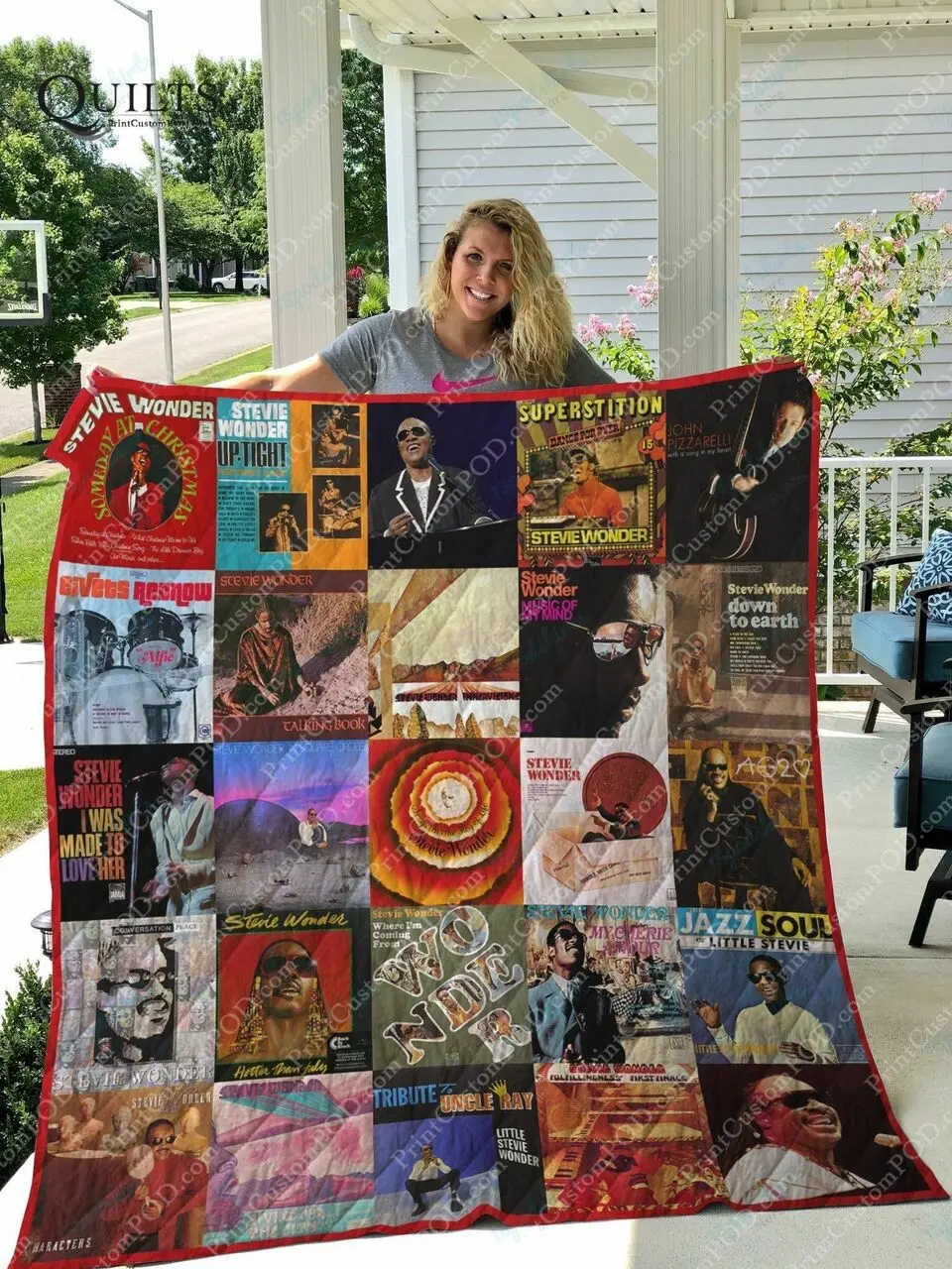 Stevie Wonder Albums Quilt Blanket For Fans Ver 25 and Home Decor