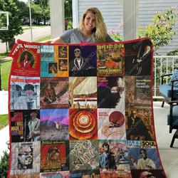 Stevie Wonder Albums Quilt Blanket For Fans Ver 25 and Home Decor