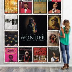 Stevie Wonder Compilation Albums Quilt Blanket 01 and Home Decor