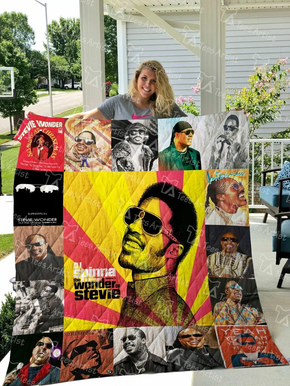 Stevie Wonder Quilt Blanket 01057 and Home Decor