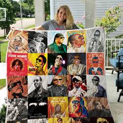 Stevie Wonder Quilt Blanket 01058 and Home Decor