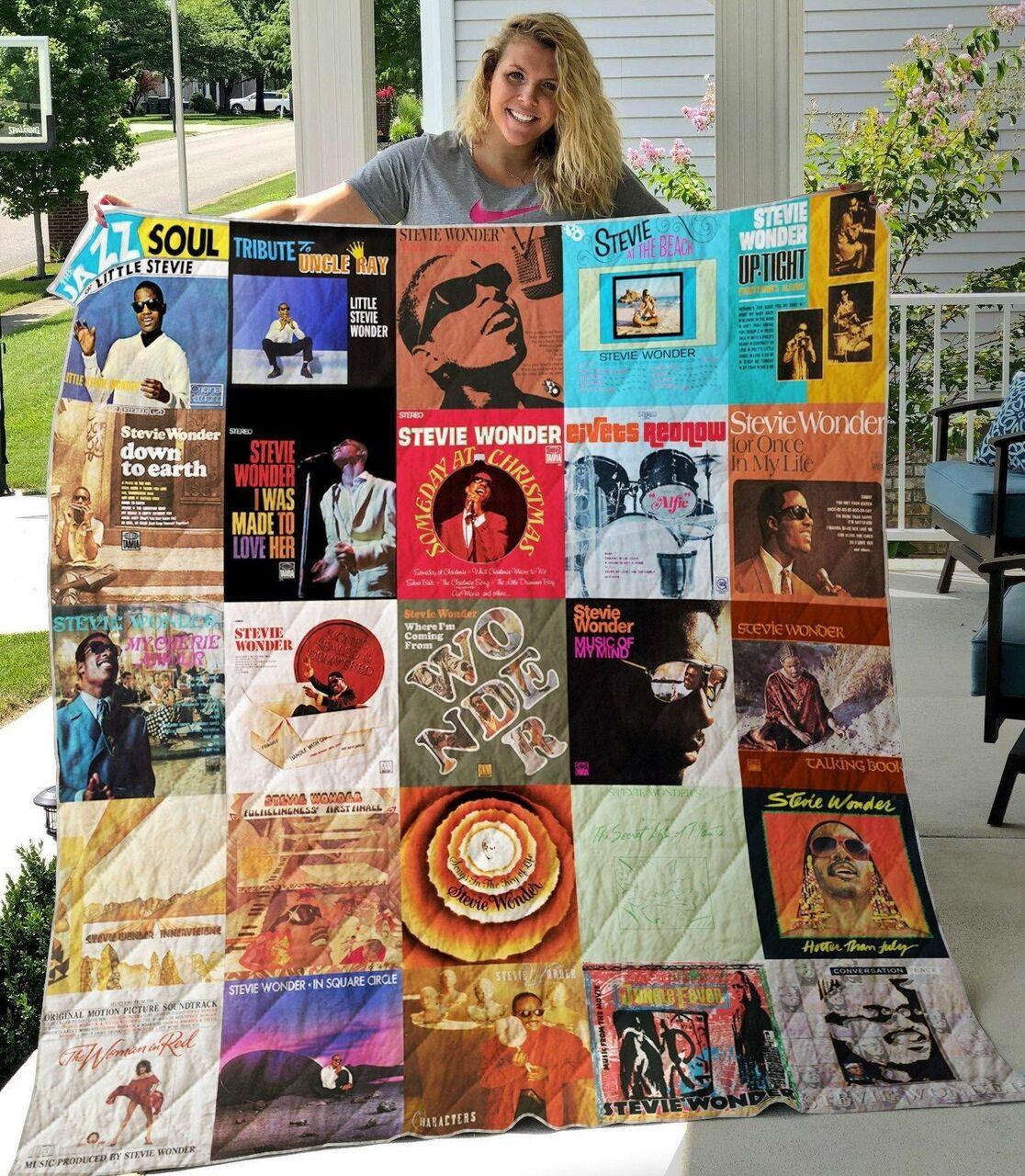 Stevie Wonder Quilt Blanket and Home Decor