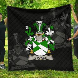 Stokes Ireland Irish Family Crest JFJ13137 3D Customized Quilt 2707 and Home Decor