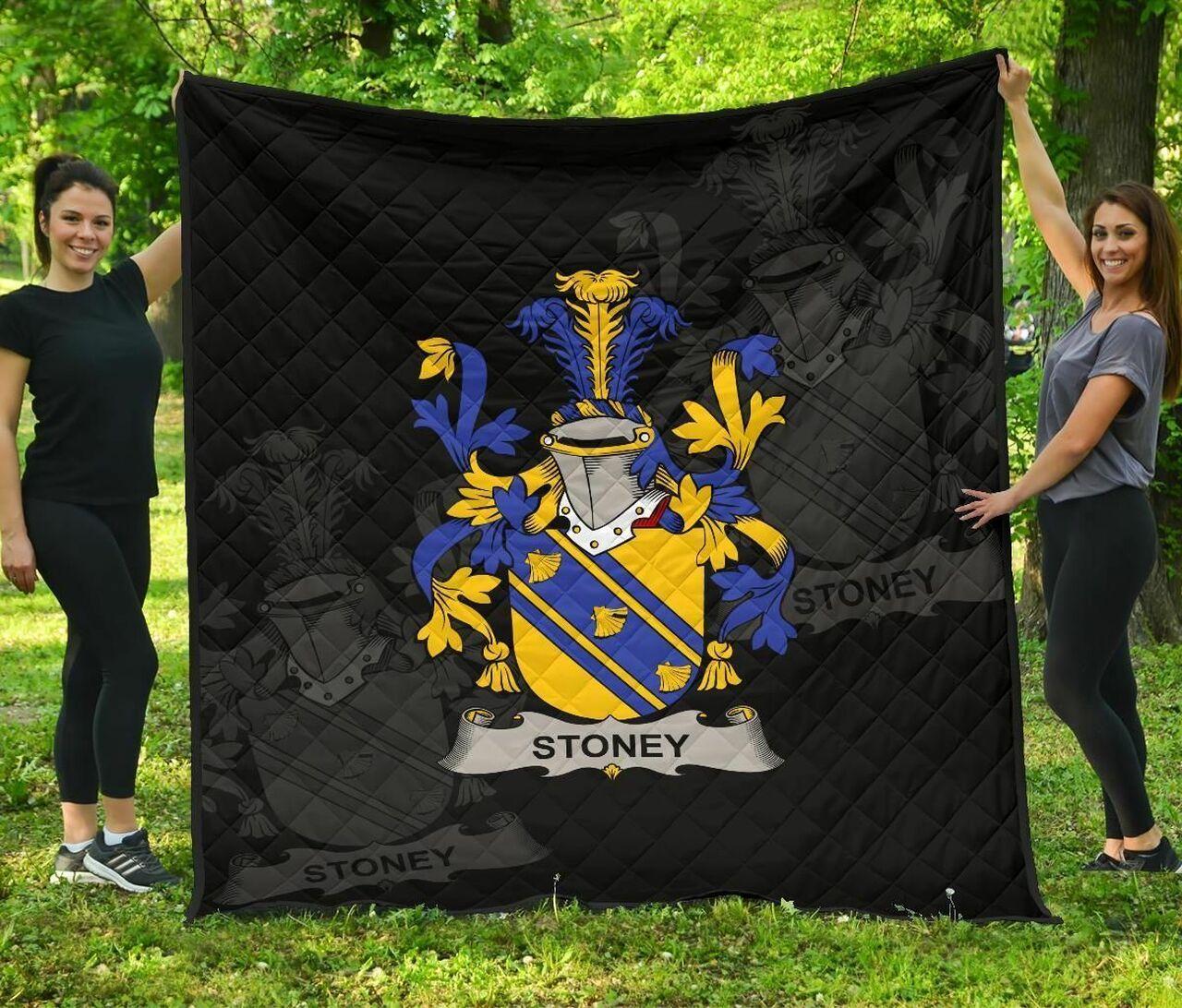 Stoney Ireland Irish Family Crest JFJ13145 3D Customized Quilt 2707 and Home Decor