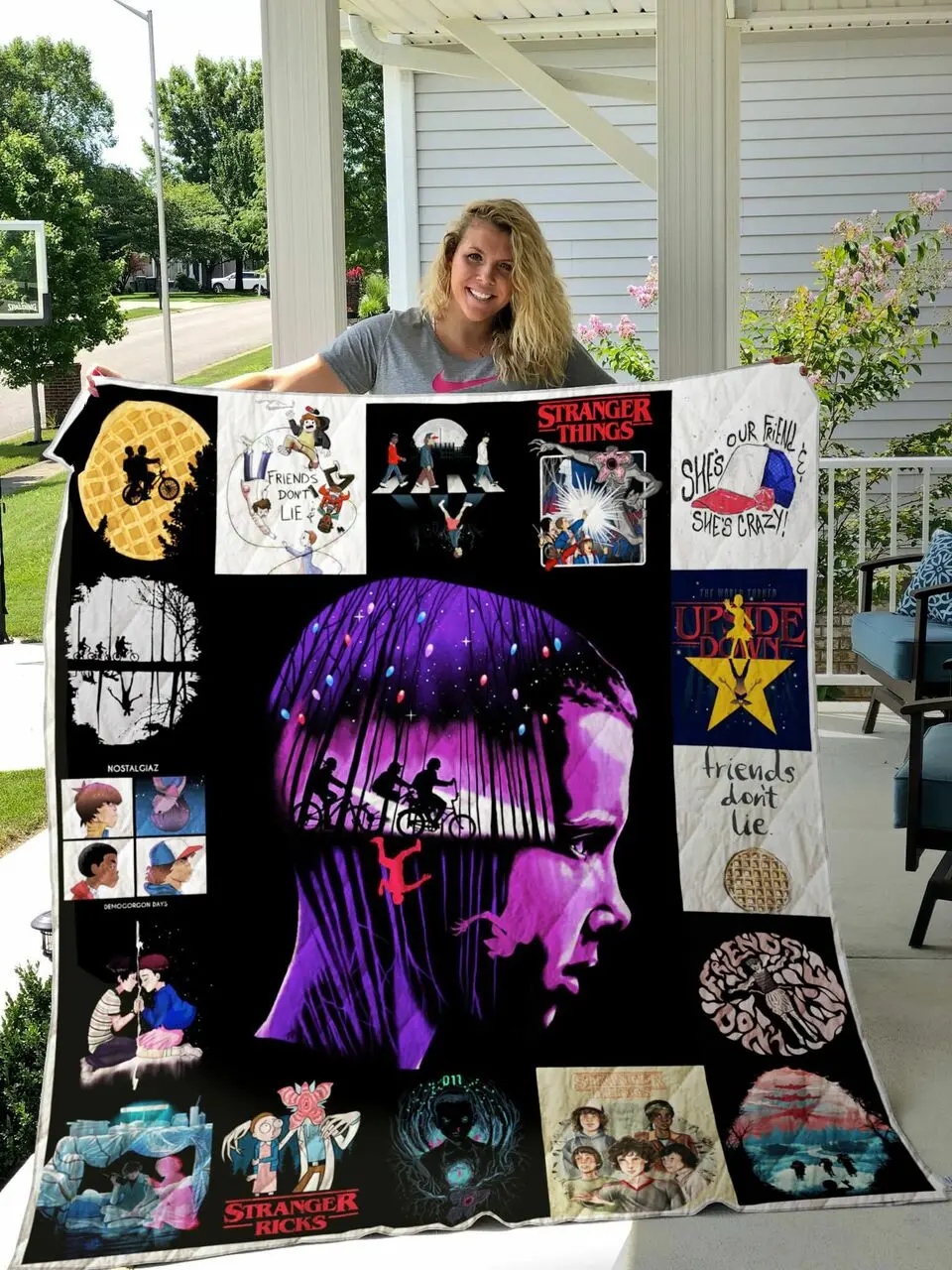 Stranger Things Quilt Blanket 0541 and Home Decor
