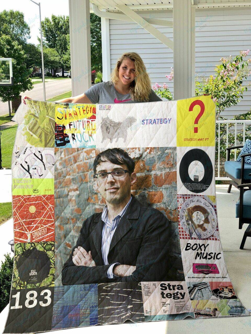 Strategy Quilt Blanket and Home Decor