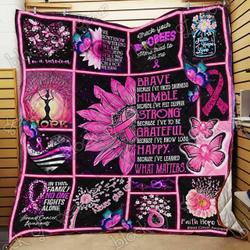 Strong Brave Humble And Victorious Pink Warrior Cl18100675Mdq Quilt Blanket and Home Decor