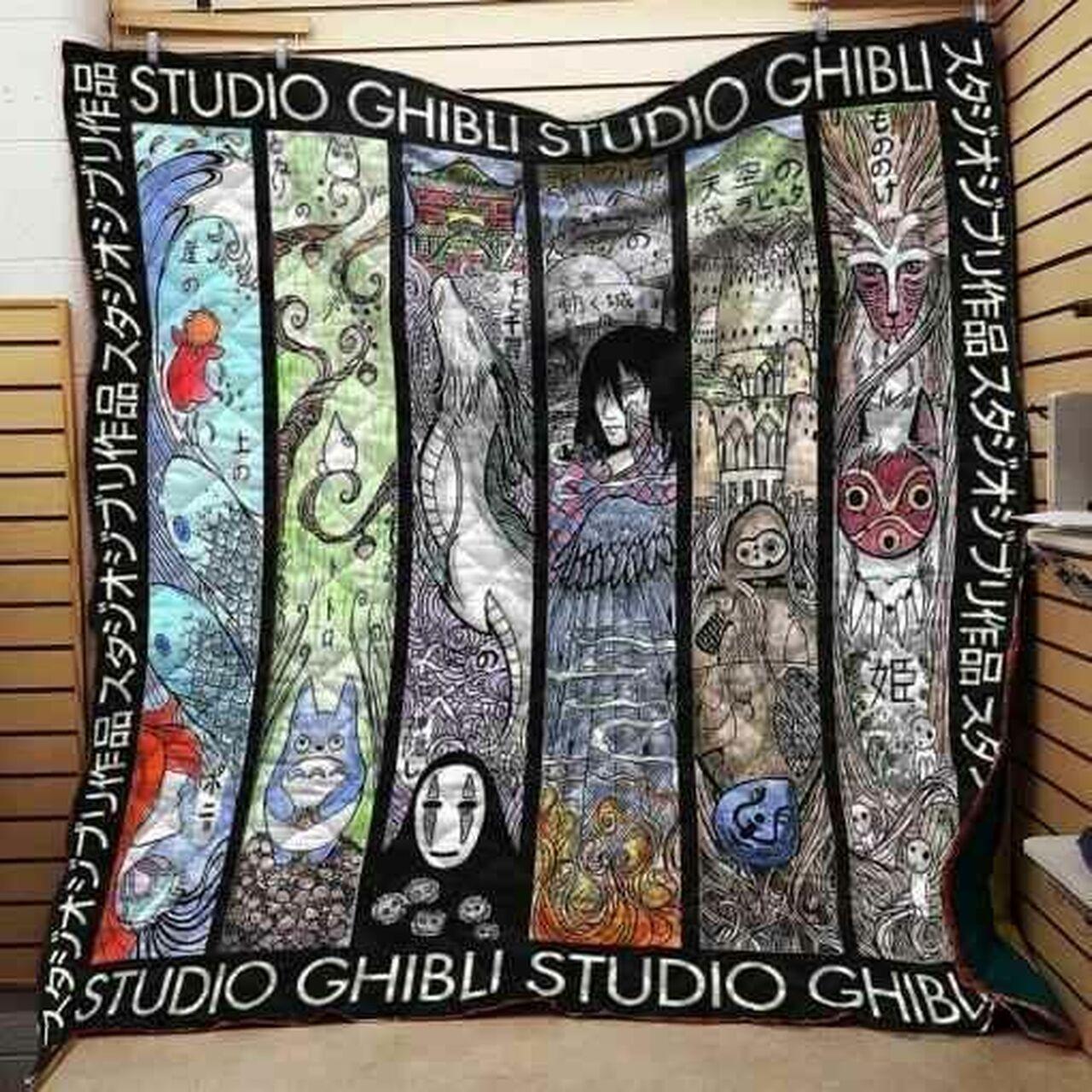 Studio Ghibli Art For Fans Amine Blanket Th0907 Quilt and Home Decor