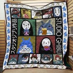 Studio Ghibli Cute For Fans Amine Blanket Th0907 Quilt and Home Decor