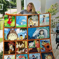 Studio Ghibli Movies Quilt Blanket 01 and Home Decor