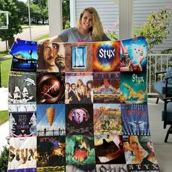 Styx Band Albums Quilt Blanket For Fans Ver 25 and Home Decor