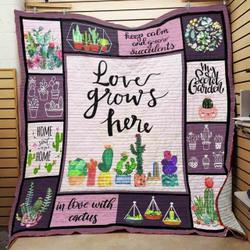 Succulent JFJ13178 3D Customized Quilt 2707 and Home Decor