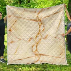 Sugar Brown Marble Cl17100566Mdq Quilt Blanket and Home Decor