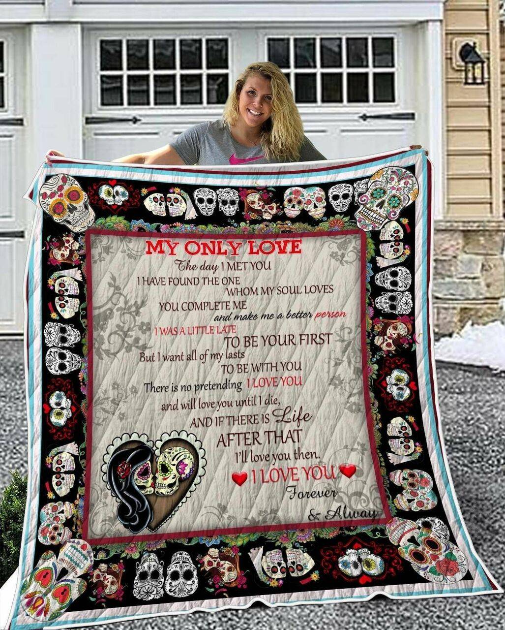 Sugar Skull Hpt Ver 1 Awesome LKI443 3D Customized Quilt Hip and Home Decor