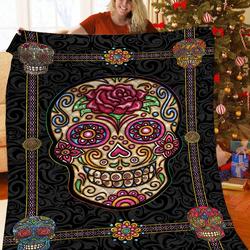 Sugar Skull JFJ13188 3D Customized Quilt 2707 and Home Decor