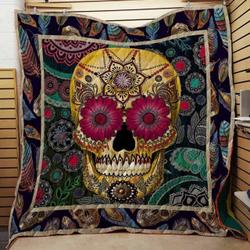 Sugar Skull Sugar Not Sugar Quilt Blanket Dhc04011483Dd and Home Decor