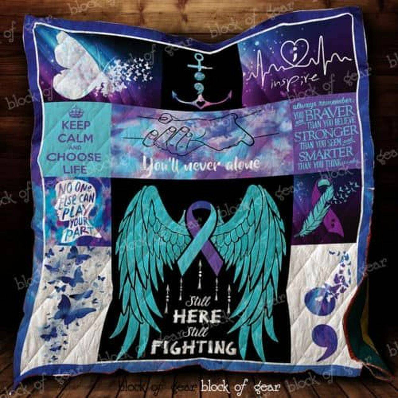 Suicide Prevention Cl22100488Mdq Quilt Blanket and Home Decor