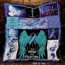 Suicide Prevention Cl22100488Mdq Quilt Blanket and Home Decor