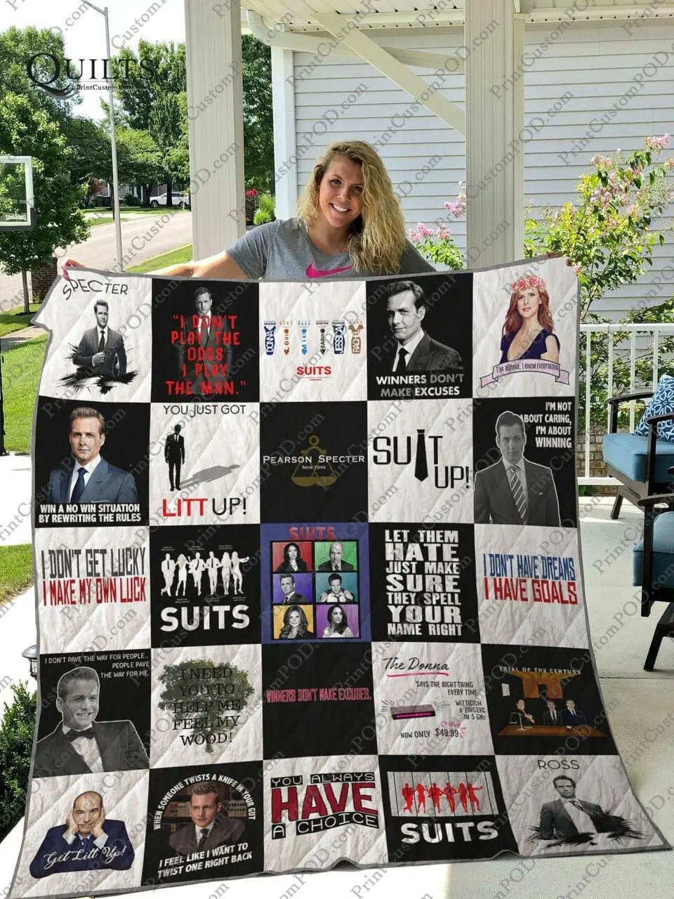 Suits Quilt Blanket For Fans Ver 25 and Home Decor