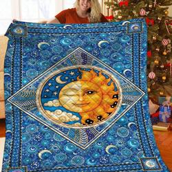 Sun And Moon JFJ13212 3D Customized Quilt 2707 and Home Decor