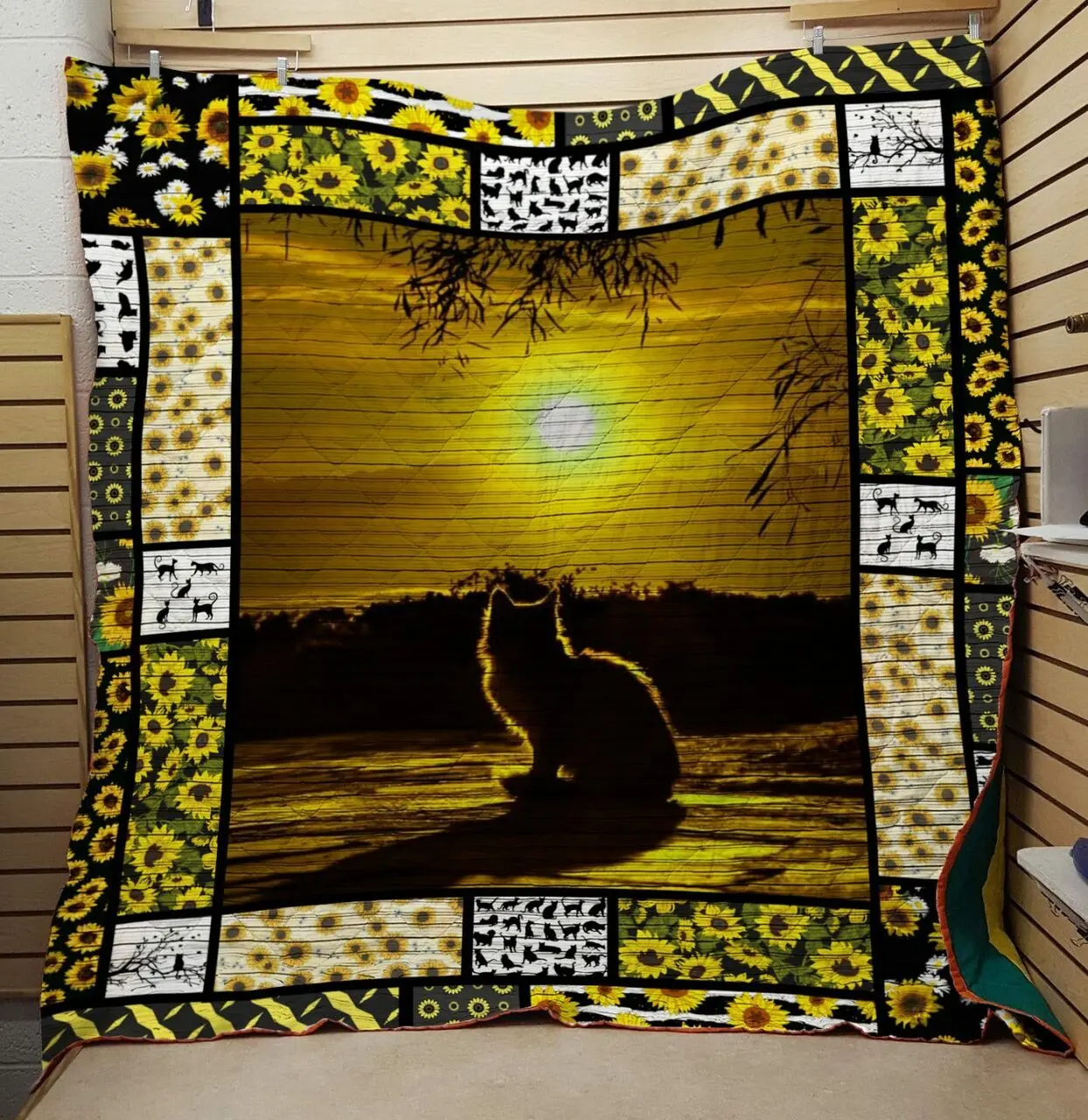 Sun Cat Quilt and Home Decor