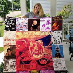 Sun Ra Quilt Blanket For Fans Ver 17 and Home Decor