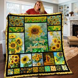 Sunflower Quilt Blanket Bbb170241Ht and Home Decor