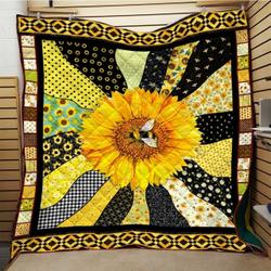 Sunflower Towards The Sun Quilt Blanket DHC0201201348TD and Home Decor