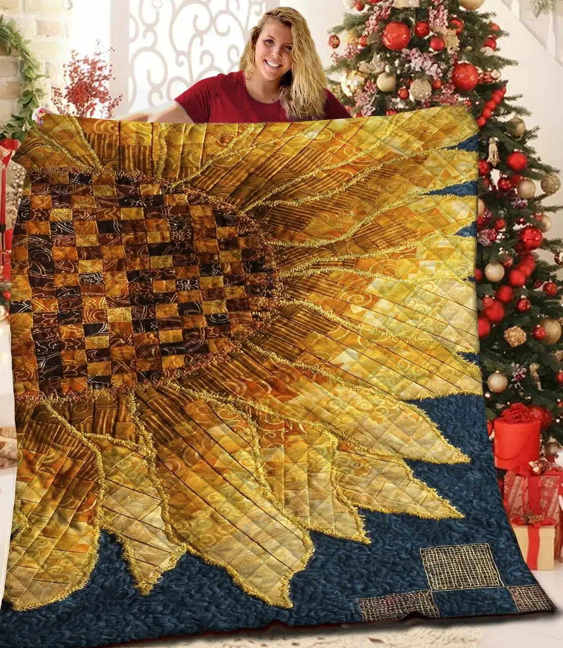 Sunwer JFJ13348 3D Customized Quilt 2707 and Home Decor