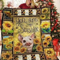 Sunwer Pig KC2909980CL Quilt Blanket and Home Decor