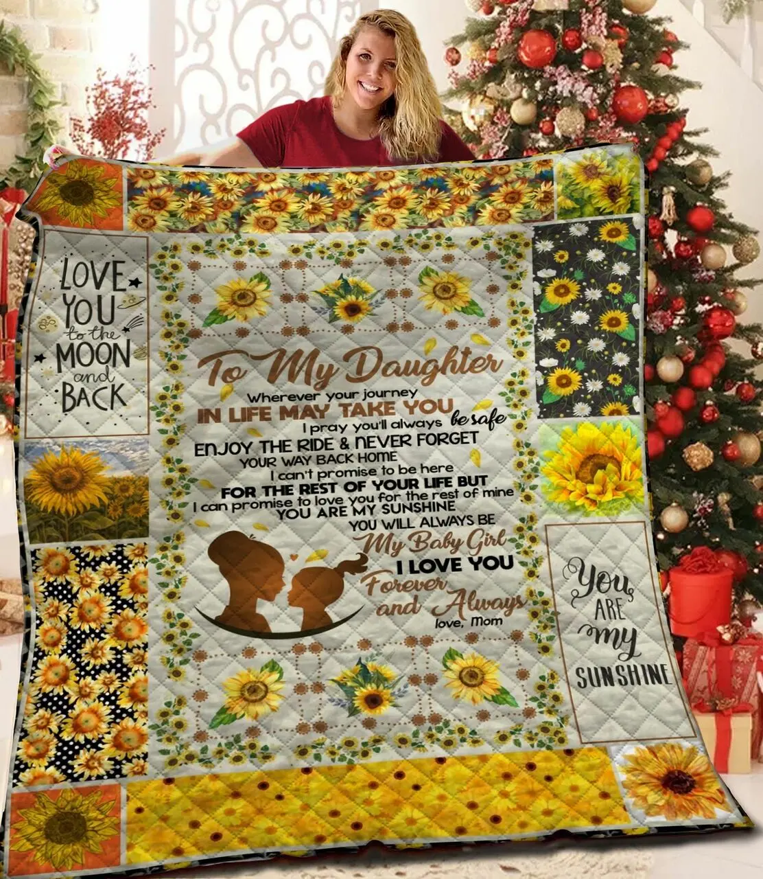 Sunwer To My Daughter JFJ13376 3D Customized Quilt 2707 and Home Decor