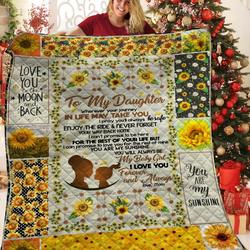 Sunwer To My Daughter JFJ13376 3D Customized Quilt 2707 and Home Decor