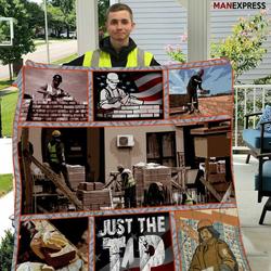 Super Bricklayer Aww BHJI86 3D Customized Quilt and Home Decor