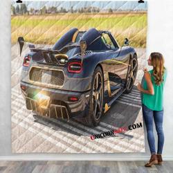 Super Car Koenigsegg Agera N 3D Customized Personalized Quilt Blanket and Home Decor