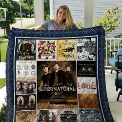Supernatural Poster Quilt Blanket and Home Decor