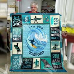 Surfing 3D Customized Quilt Gro TUH42012 PLEN2407 and Home Decor