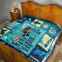 Surfing 3D Customized Quilt Gro TUH42049 PLEN2407 and Home Decor