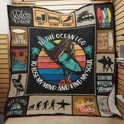 Surfing JFJ13386 3D Customized Quilt 2707 and Home Decor