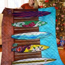 Surfing JFJ13391 3D Customized Quilt 2707 and Home Decor
