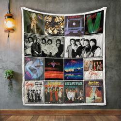 Survivor Album Covers Quilt Blanket and Home Decor