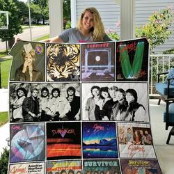 Survivor Band Quilt Blanket and Home Decor
