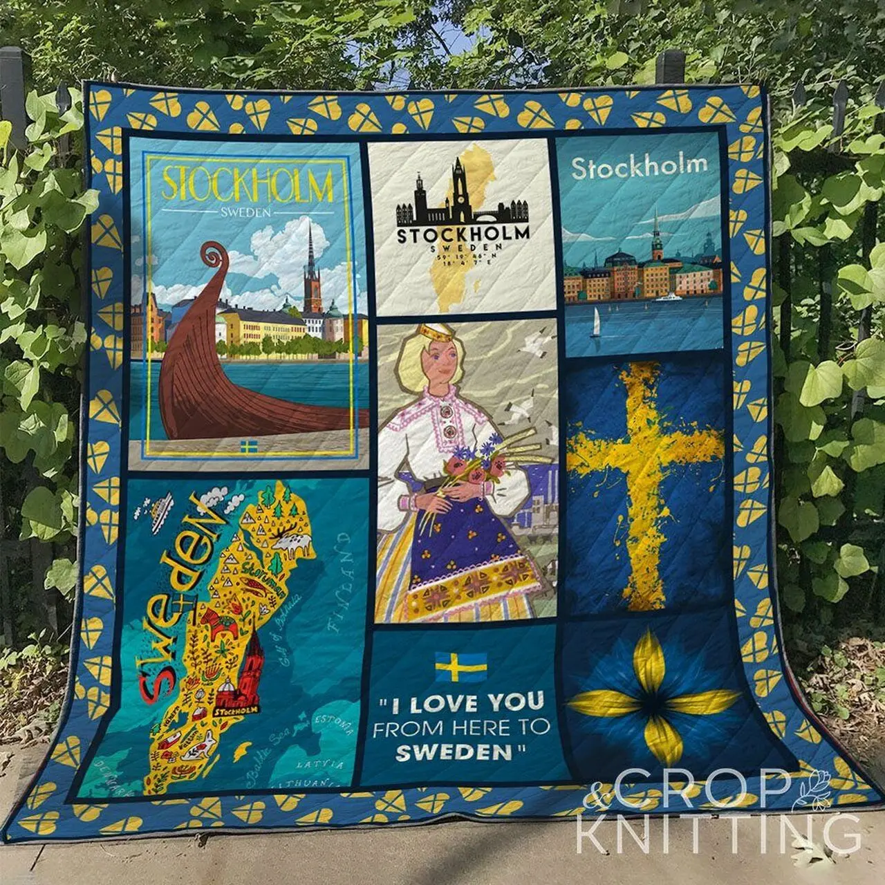 Sweden Ng270618B Quilt Blanket and Home Decor