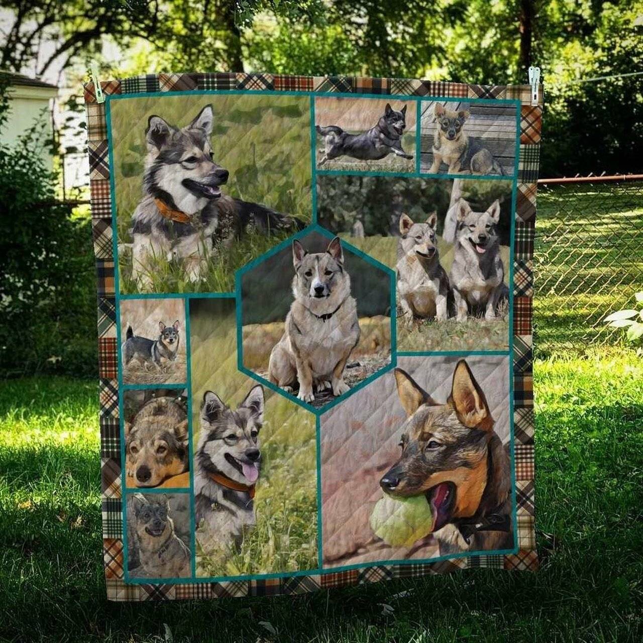 Swedish Vallhund Ball Cl10100241Mdq Quilt Blanket and Home Decor